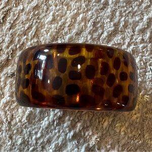 Tortoise Shell Patterned Bangle Bracelet